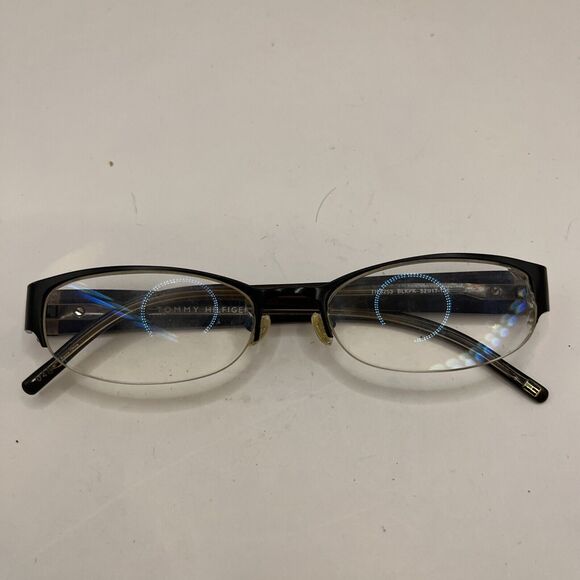 Tommy Hilfiger Eyeglasses TH3253 BLKPK Half Rim Black Frames Only 52-17-135 - Picture 2 of 6